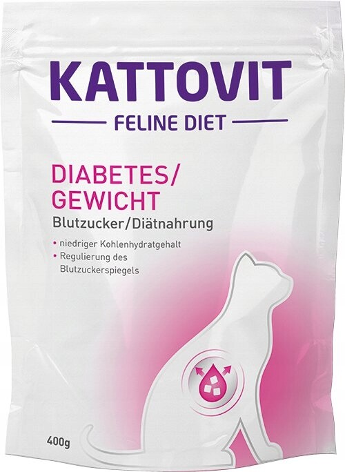 Kattovit Diabetes Krmivo 400 g pro kočky s cukrovkou