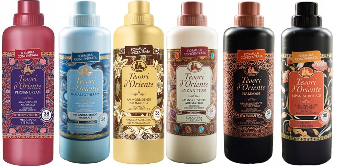 Tesori d'Oriente Sada 6 italských oplachovacích přípravků 760 ml Ptvbhj