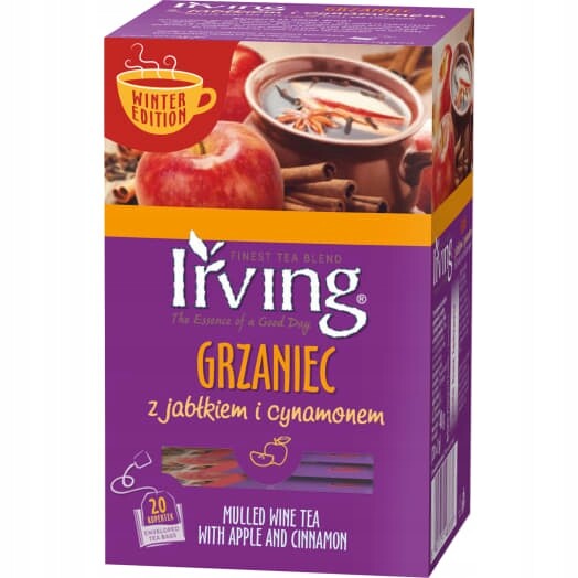 Irving Čajový ohřívač s jablkem a skořicí, 20 sáčků