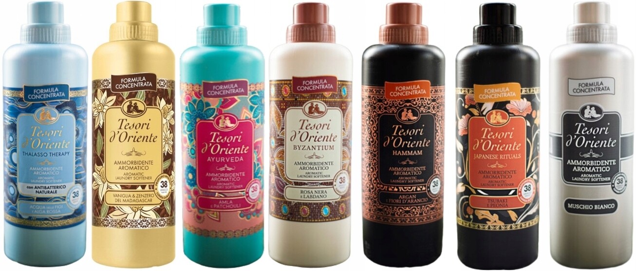 Tesori d'Oriente Sada 7 x italský tekutá aviváž 760 ml Tvabhjm