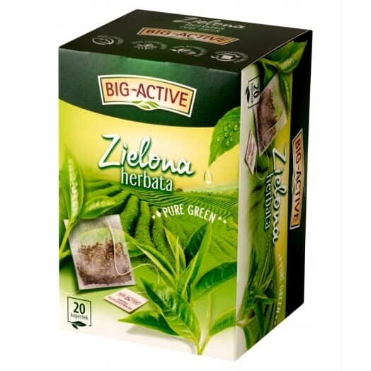 Big Active Čaj Pure Green 20 sáčků (sáčky)