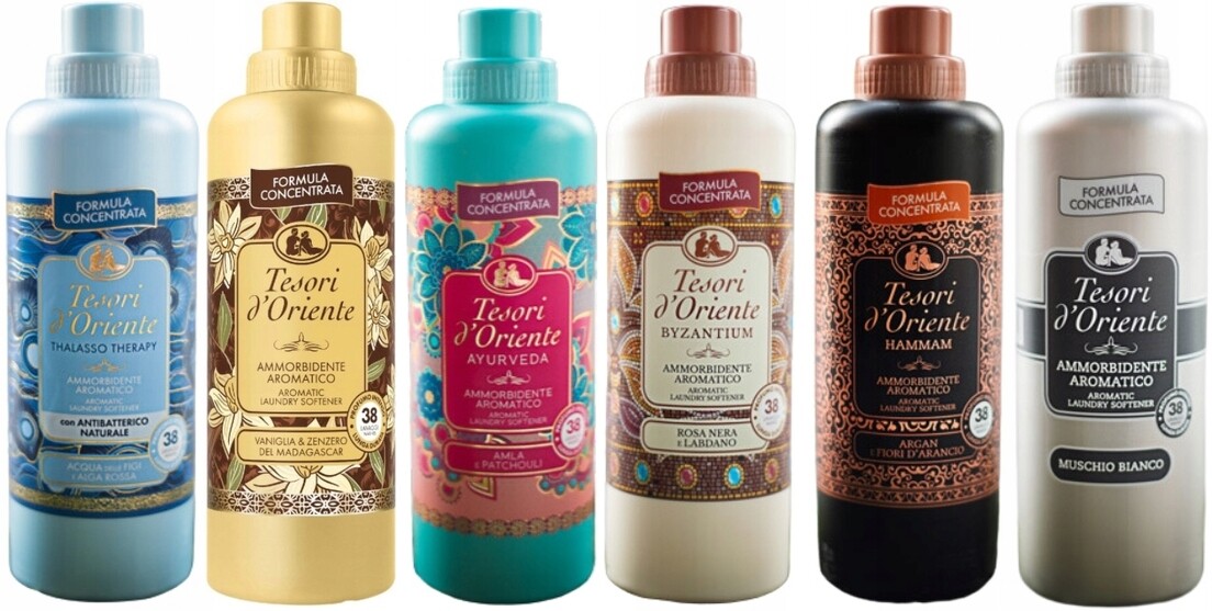 Tesori d'Oriente Sada 6 italských avivážních přípravků 760 ml Tvabhm