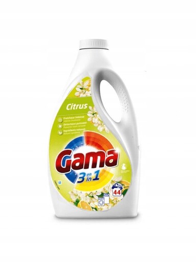 2x Koncentrovaný Gel na praní Gama Citrus univerzální 44 praní 1,98 l