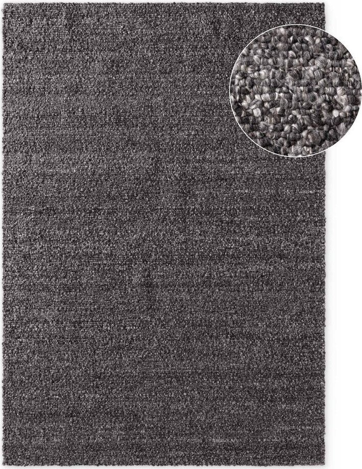 Tmavě šedý ručně tkaný koberec z materiálu bouclé 200x290 cm Notting Hill Portobello – Ted Baker