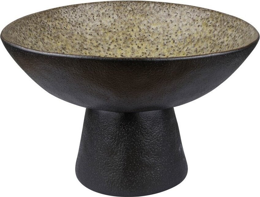 Černá/béžová mísa z kameniny ø 31,5 cm By Hand – Mette Ditmer Denmark