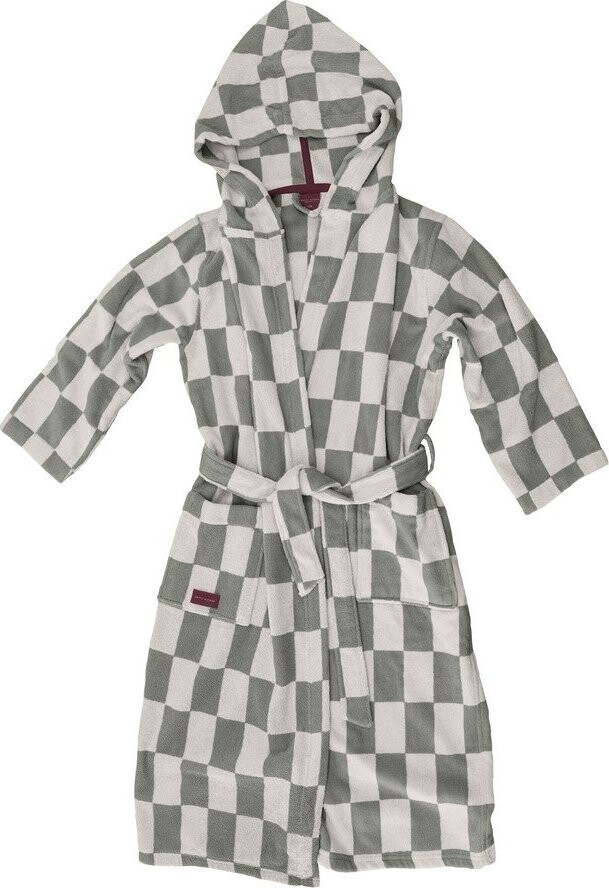 Šalvějově zelený bavlněný župan velikost L/XL Retro – Mette Ditmer Denmark