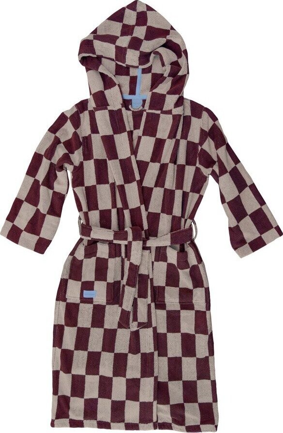 Vínový bavlněný župan velikost S/M Retro – Mette Ditmer Denmark
