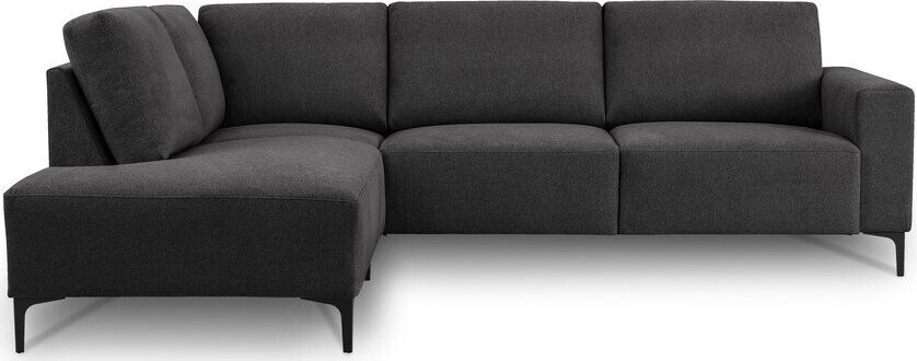 Antracitová žinylková rohová pohovka (levý roh/do L) Fabian – Scandic