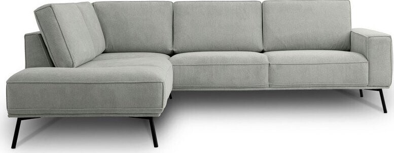 Světle šedá žinylková rohová pohovka (levý roh/do L) Amsterdam – Scandic