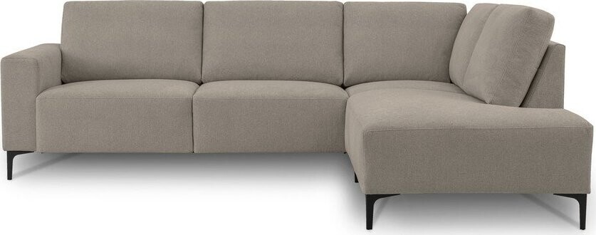 Světle hnědá žinylková rohová pohovka (pravý roh/do L) Fabian – Scandic