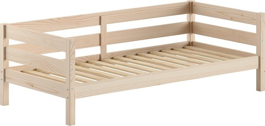 Dětská postel z borovicového dřeva s roštem 90x200 cm v přírodní barvě Margrit – Vipack