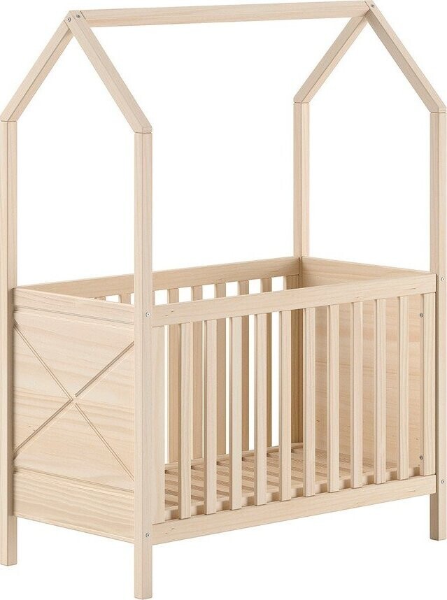 Postýlka z borovicového dřeva s nastavitelnou výškou 60x120 cm v přírodní barvě Scott – Vipack