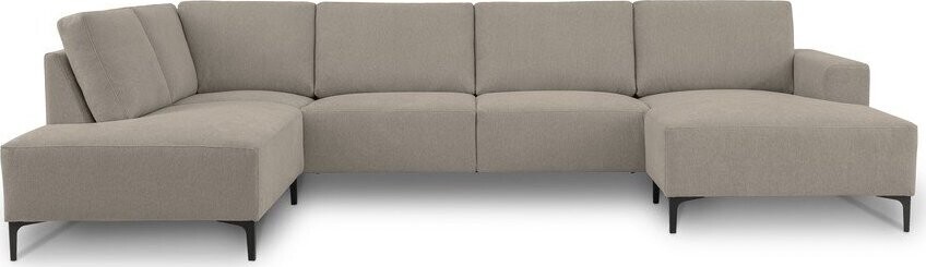 Světle hnědá žinylková rohová pohovka (levý roh/do 