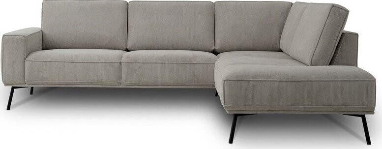 Šedobéžová žinylková rohová pohovka (pravý roh/do L) Amsterdam – Scandic