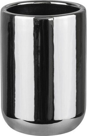 Keramický kelímek na zubní kartáčky ve stříbrné barvě Lotus – Mette Ditmer Denmark