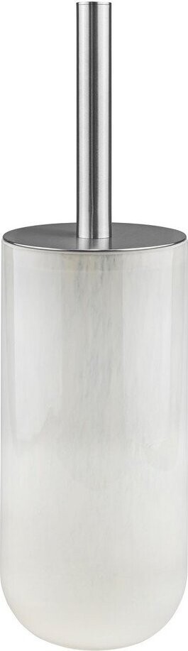 Krémová skleněná WC štětka Opal – Mette Ditmer Denmark