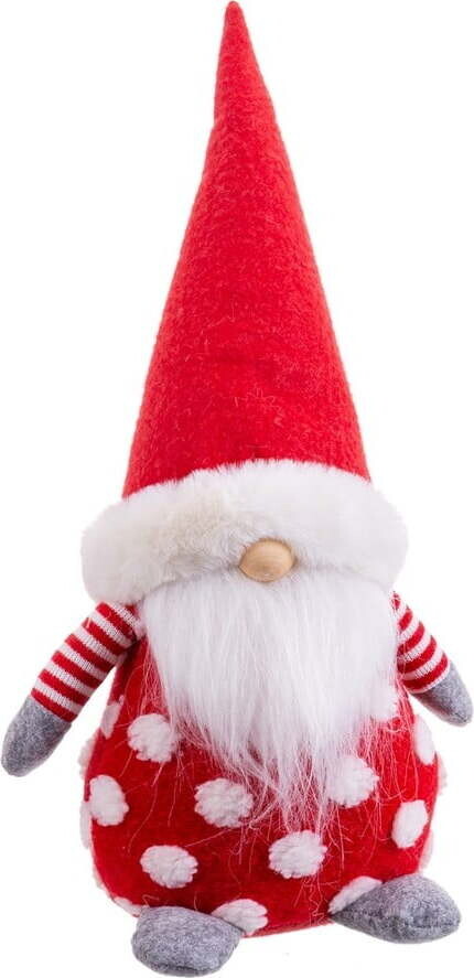 Látkový vánoční skřítek (výška 35 cm) Santa Claus – Casa Selección