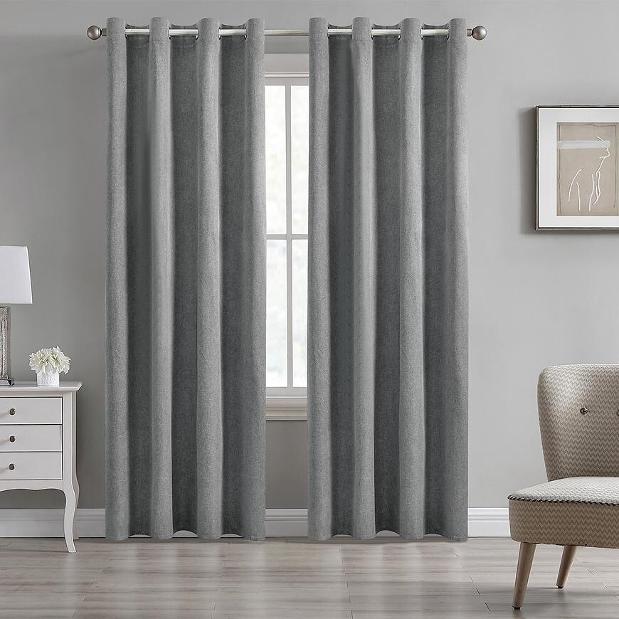 Závěs na kroužcích BLT 312/3/4 BLACKOUT 140x250 tmavě šedý