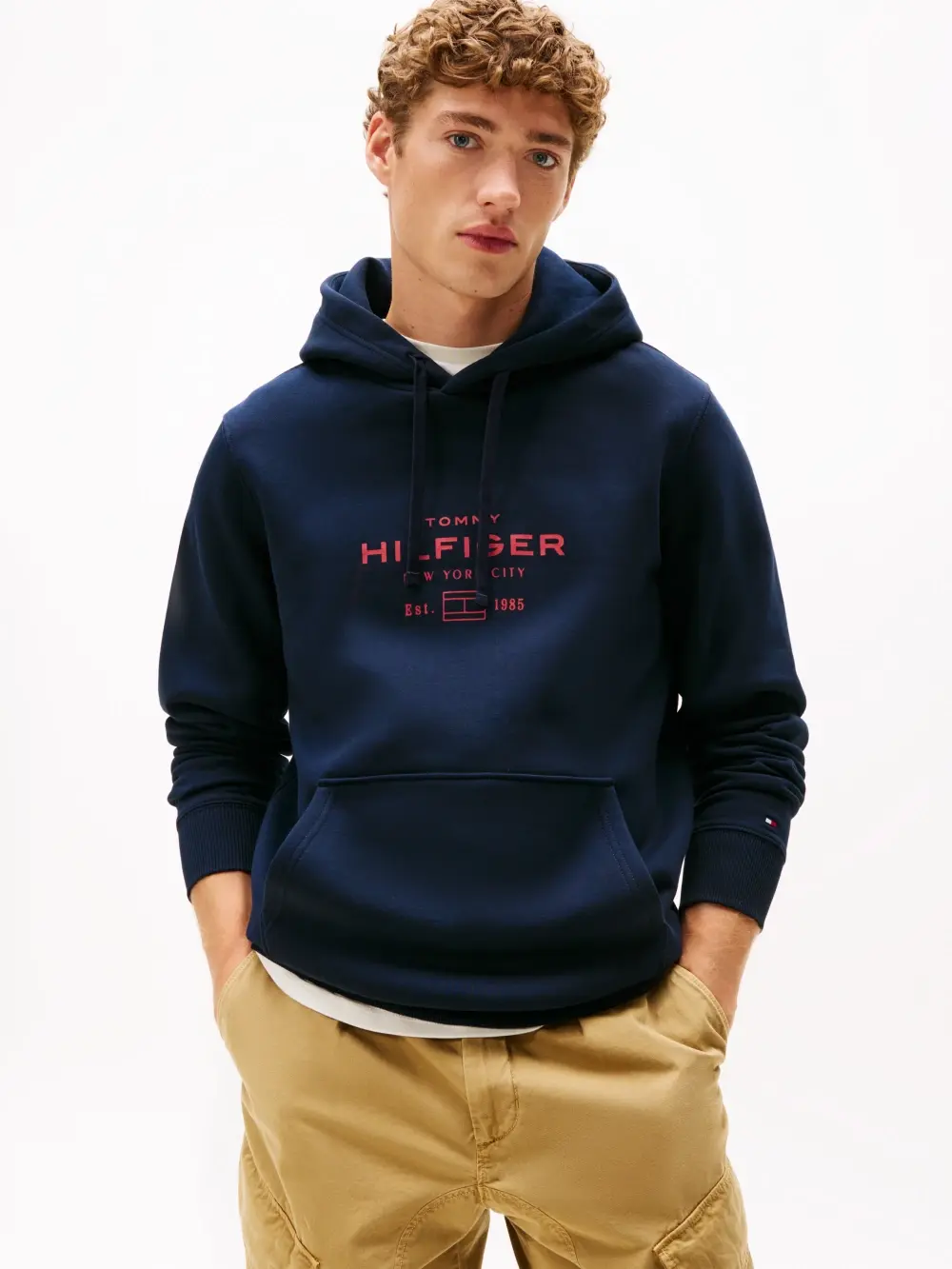 Tommy Hilfiger pánská tmavě modrá mikina MW0MW40864DW5 S
