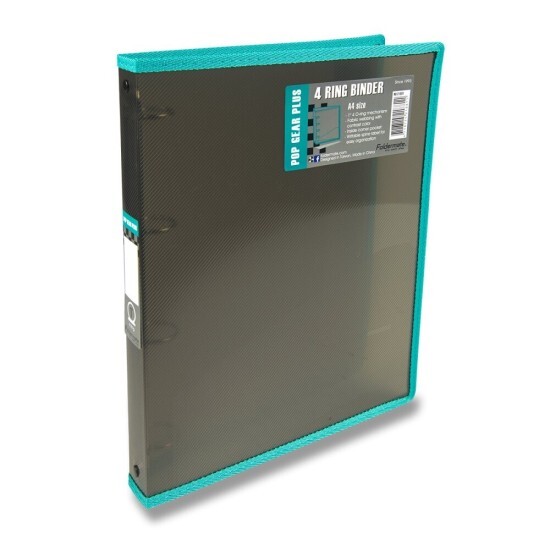 FolderMate Pořadač Pop Gear Plus A4 - 4 kroužky - kouřová - 1303/2188100 – FolderMate |  |  |