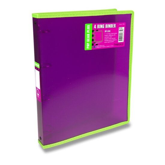 FolderMate Pořadač Pop Gear Plus A4 - 4 kroužky - fialová - 1303/2188500 – FolderMate |  |  |