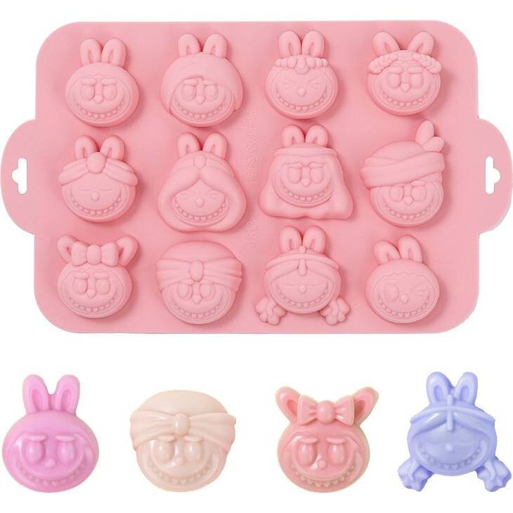 Silikonová forma mix hlav, Labubu - Cakesicq