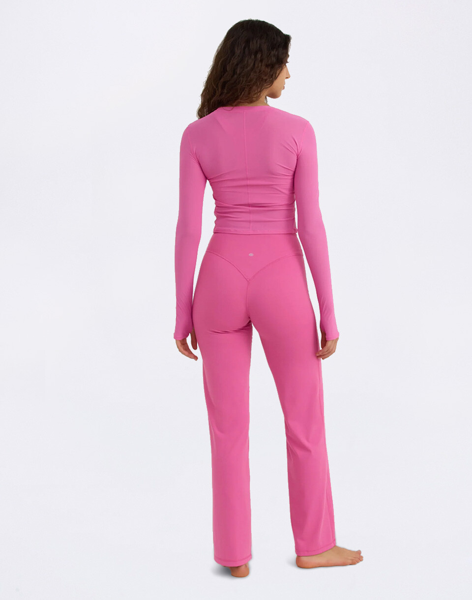 Organic Basics Active Mesh Long Sleeve Tee Pink XS