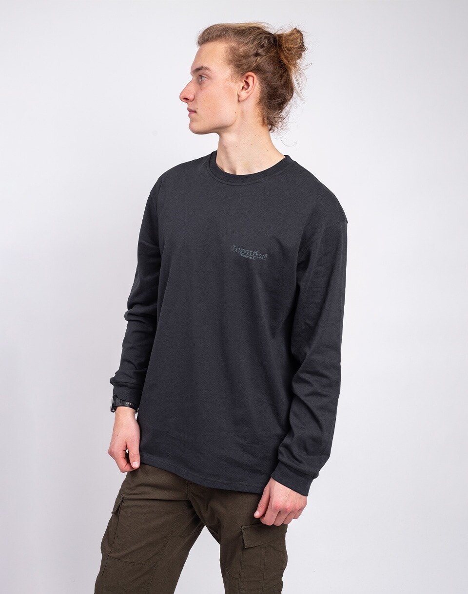 Gramicci Trouttail Long Sleeve Tee VINTAGE BLACK M