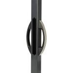 LOCINOX UNIWING-PC – hliníkové madlo na hranatý sloupek pro křídlové branky, rozteč 110 mm, stříbrné