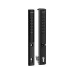 LOCINOX VERA-50-VSZ-2 – kódový zámek pro zadlabací zámky, oboustranný, pro profil 50 mm, pro křídlové branky, černý