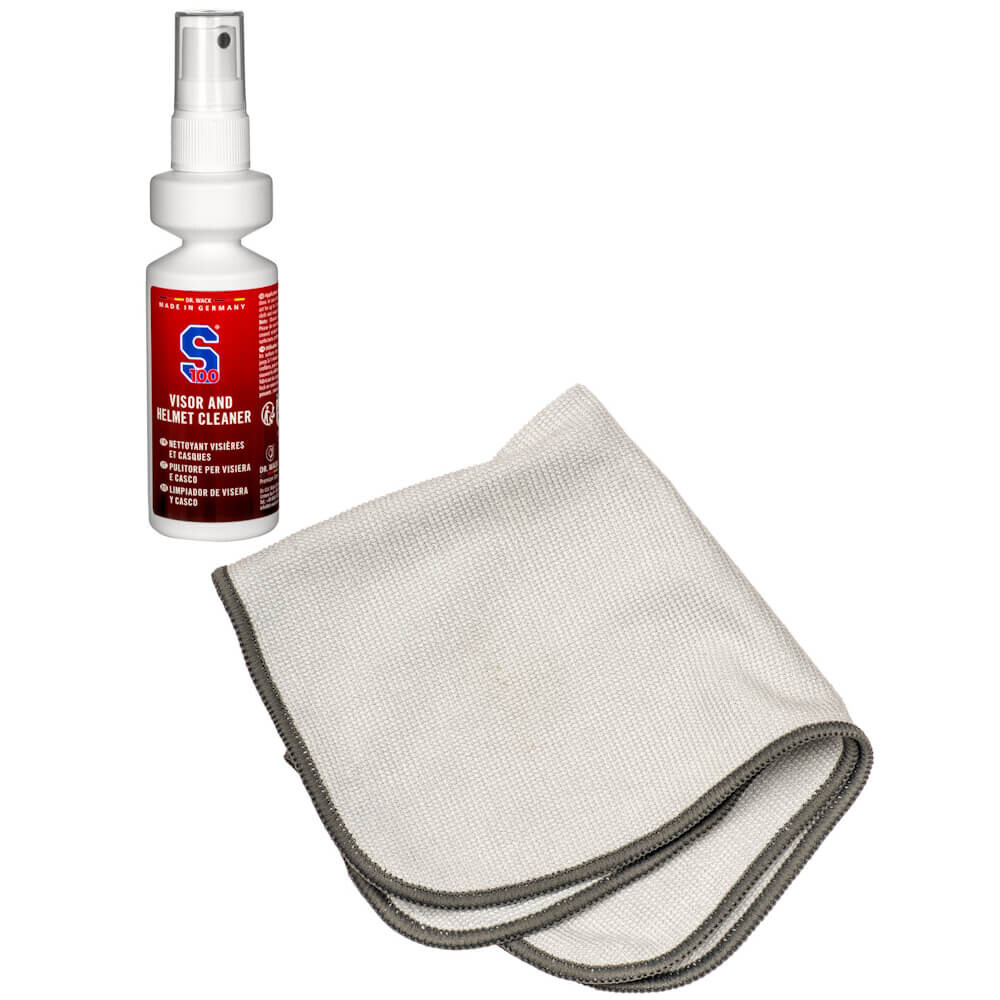 S100 Visor & Helmet Cleaner s mikrovláknovou utěrkou