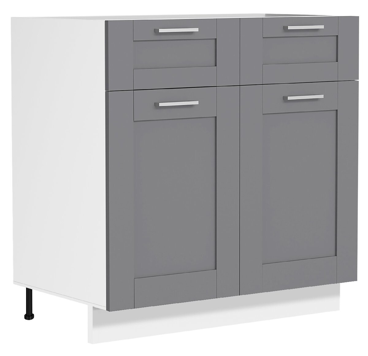 VCM Spodní skříňka se zásuvkou 80 cm „Colura“, antracitová