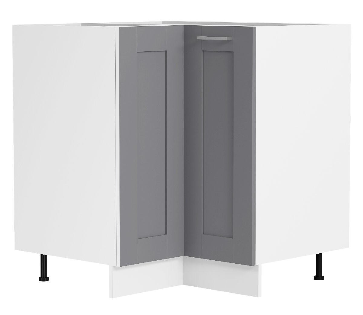 VCM Rohová spodní skříňka „Colura“, antracitová