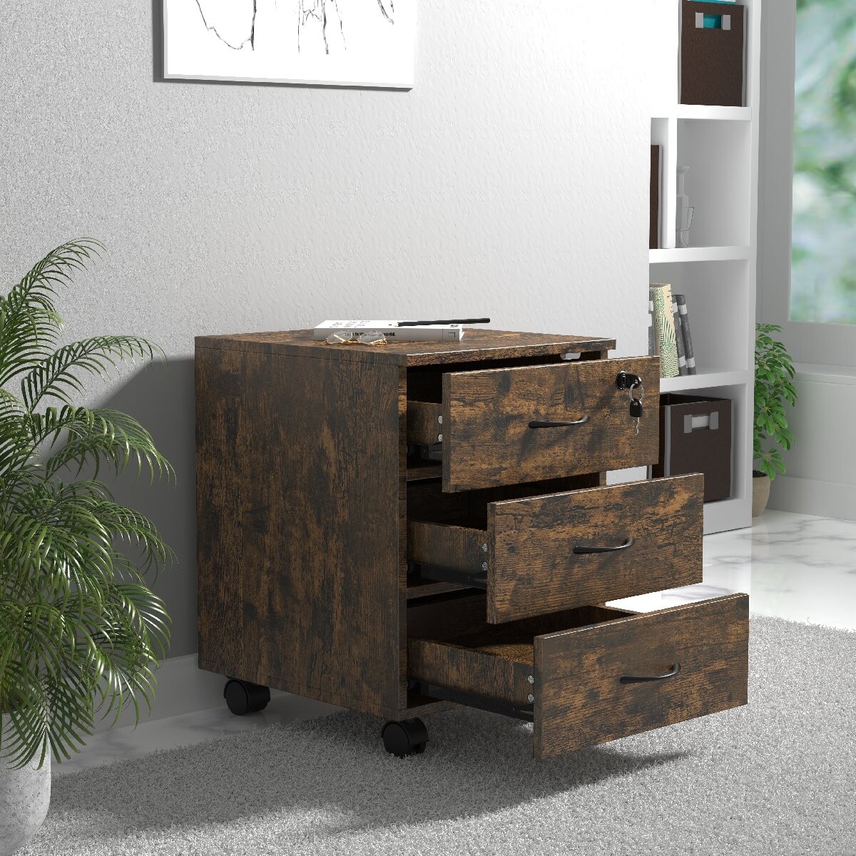 Mobilní podstavec VCM „Baula L“, dub vintage