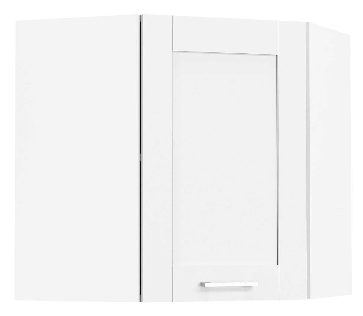 VCM Rohová nástěnná skříňka „Colura“, bílá