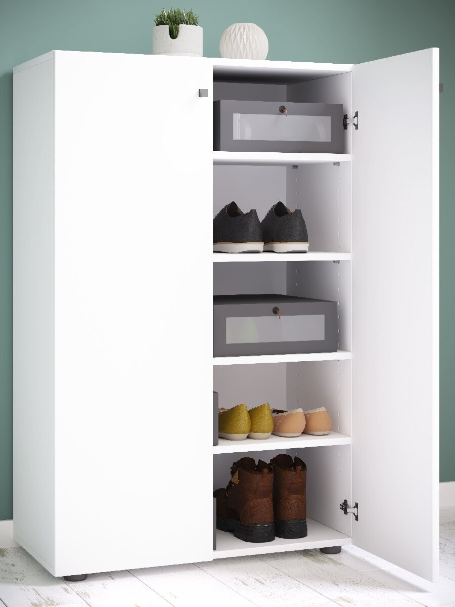 Botník VCM „Lona XL“ 5dílný, bílý