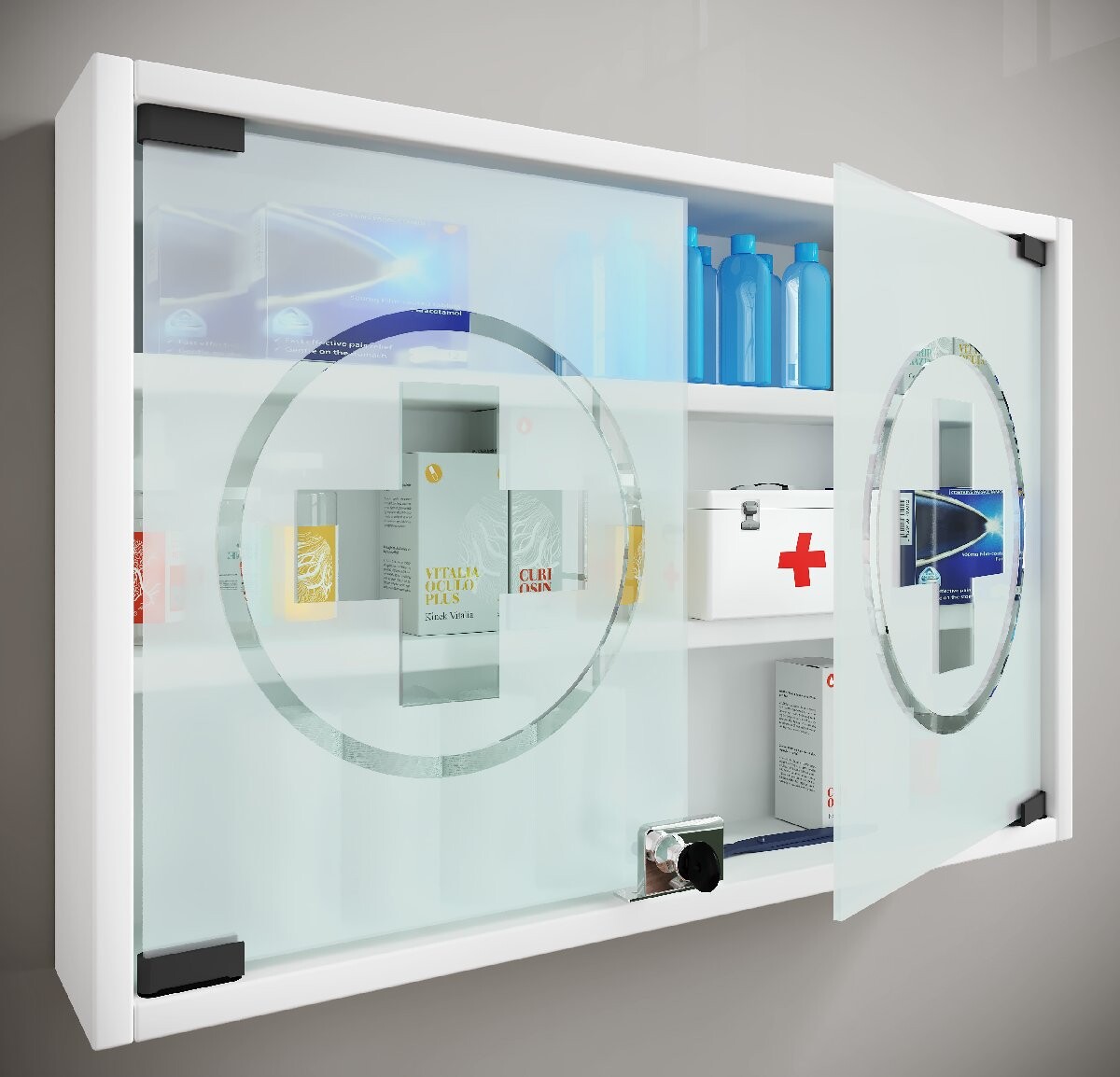 Lékárnička VCM „Hustila M“, bílá