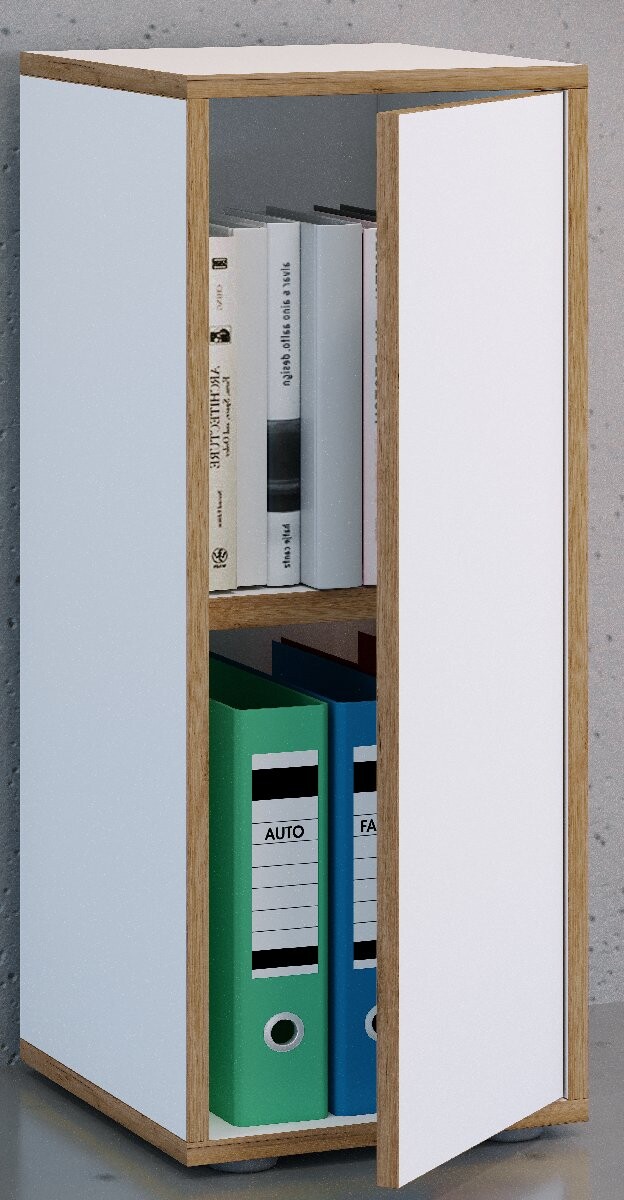 VCM 2dílná kancelářská skříň „Salia“ B30, bílá