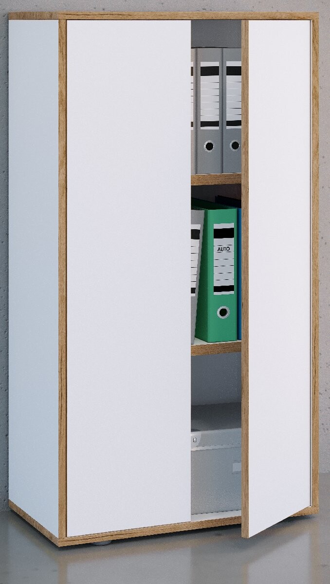 VCM 3dílná kancelářská skříň „Salia“ B60, bílá