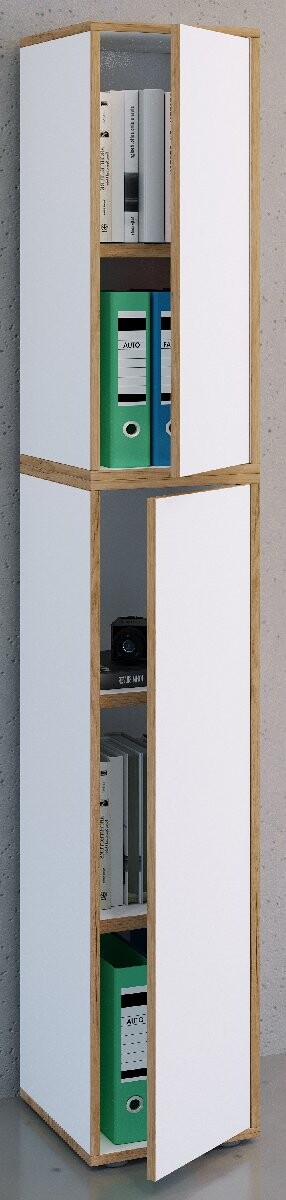 VCM 5dílná kancelářská skříň „Salia“ B30, bílá