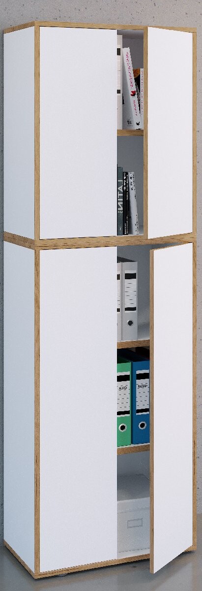 VCM 5dílná kancelářská skříň „Salia“ B60, bílá