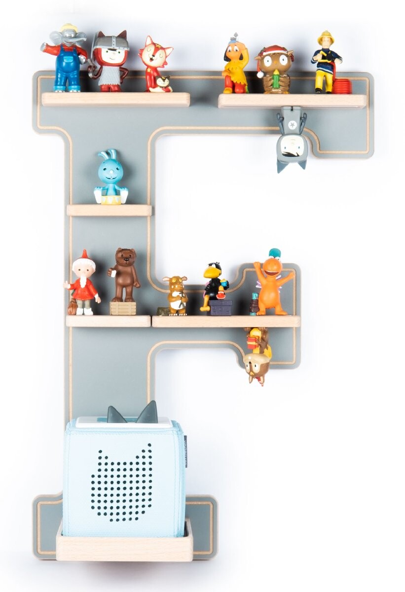 VCM Police Boarti Tonie - písmeno F, šedá