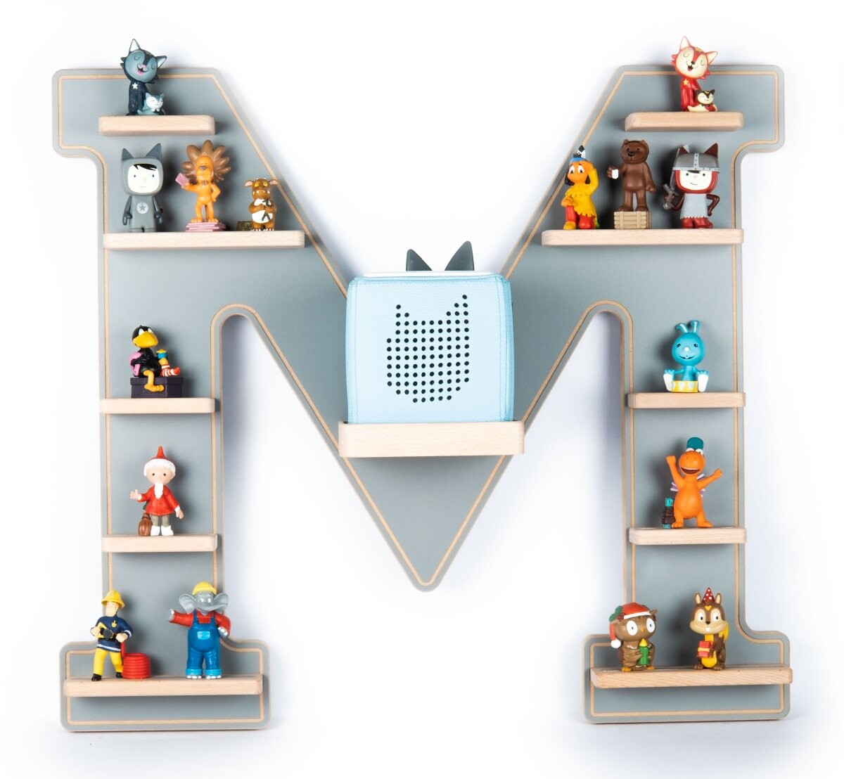 VCM Police Boarti Tonie - písmeno M, šedá