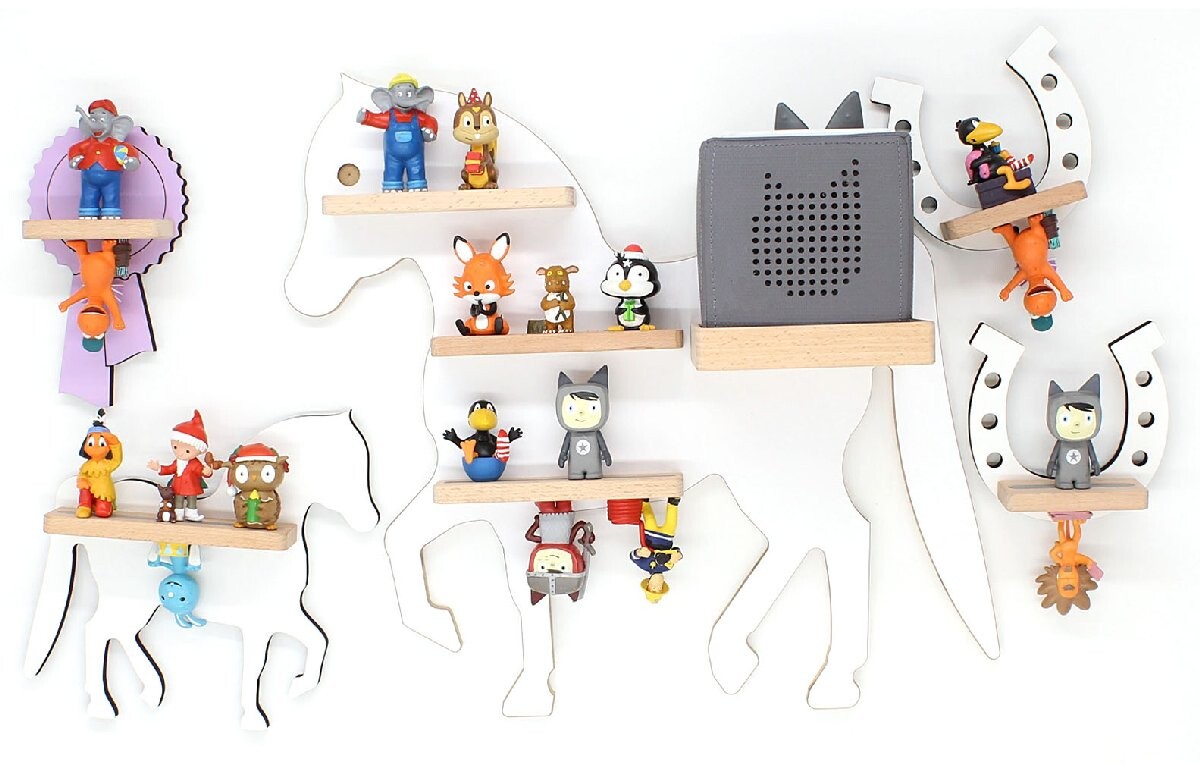 VCM Police Boarti Tonie - sada koní, bílá