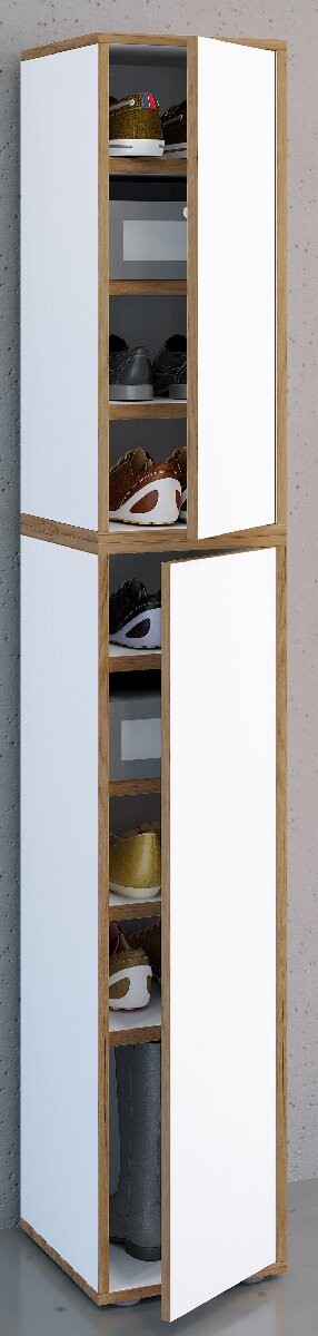 Botník VCM „Salia“ B30 XXL 9dílný, bílý