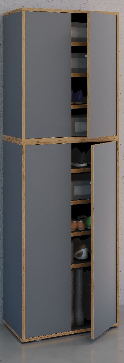 Botník VCM „Salia“ B60 XXL 9dílný, antracitový