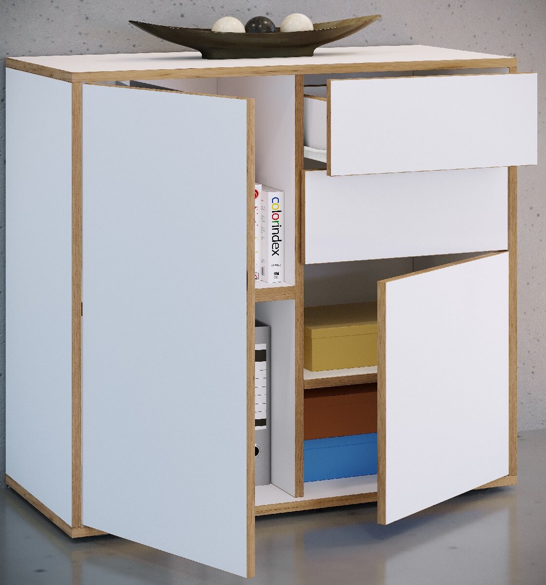 VCM Komoda „Salia“ B80, bílá