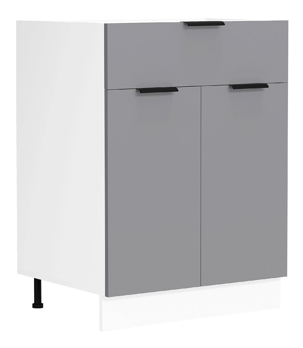 VCM Spodní skříňka se zásuvkou 60 cm „Fasola“, antracitová