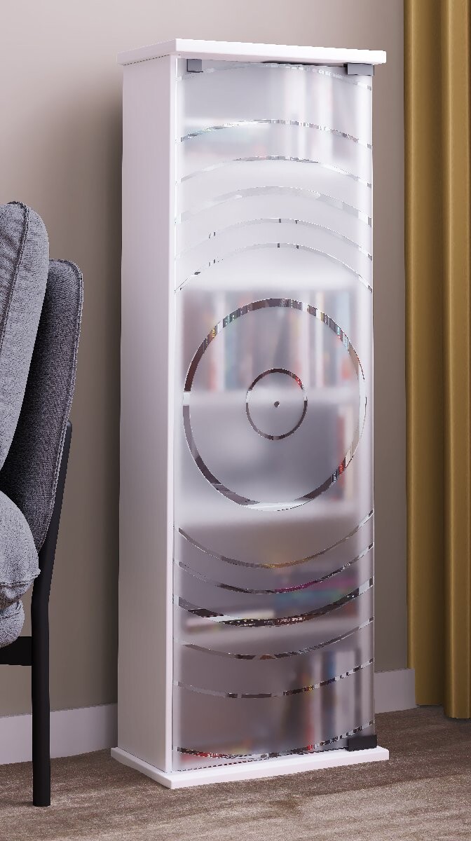 VCM Vitrína na média Tilano M, bílá