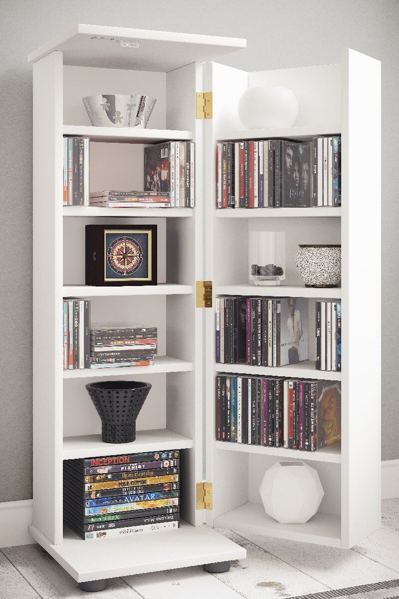 VCM police na CD/DVD „Engalo L“, bílá